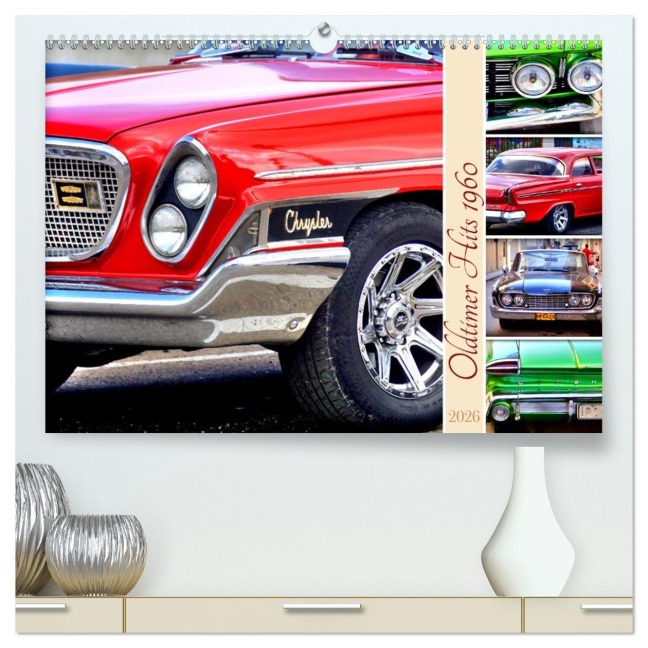 Oldtimer Hits 1960 (hochwertiger Premium Wandkalender 2026 DIN A2 quer), Kunstdruck in Hochglanz - Henning von Löwis of Menar