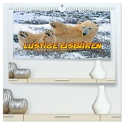 Lustige Eisbären (hochwertiger Premium Wandkalender 2026 DIN A2 quer), Kunstdruck in Hochglanz - Joern Stegen