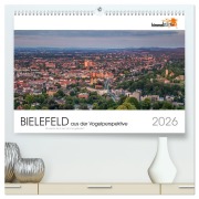 Cover-Bild zum Titel 'BIELEFELD aus der Vogelperspektive (hochwertiger Premium Wandkalender 2026 DIN A2 quer), Kunstdruck in Hochglanz' von 'Himmelstarter Inh. Sandra Finger'