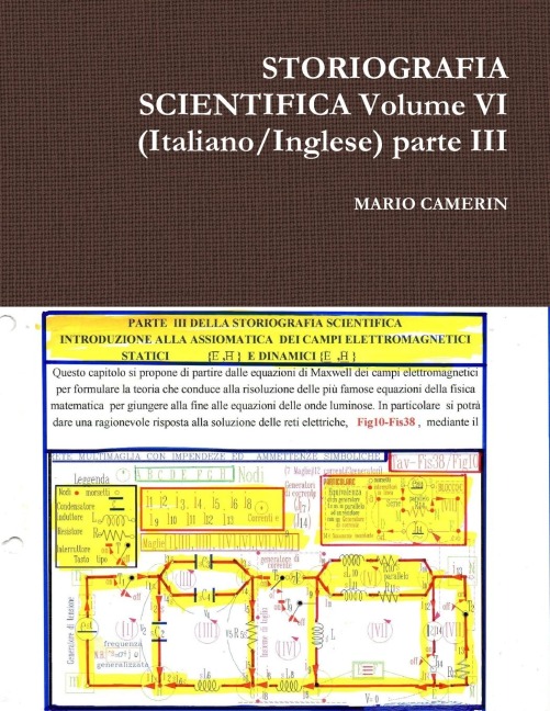STORIOGRAFIA SCIENTIFICA Volume VI (Italiano/Inglese) parte III - Mario Camerin