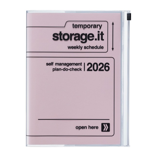 MARK'S 2025/26 Taschenkalender, A5 Storage.it // Pink - 