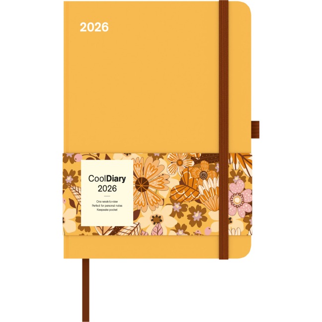 Ray Flower 2026 - Diary - Buchkalender - Taschenkalender - 16x22 - 
