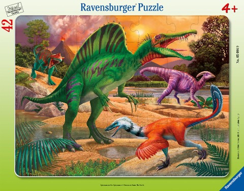 Ravensburger Kinderpuzzle - 05094 Spinosaurus - Rahmenpuzzle für Kinder ab 4 Jahren, mit 42 Teilen - 