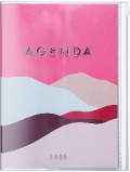 MARK'S 2024/2025 Taschenkalender A5 vertikal, Mountain // Pink - 