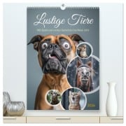 Cover-Bild zum Titel 'Lustige Tiere (hochwertiger Premium Wandkalender 2026 DIN A2 hoch), Kunstdruck in Hochglanz' von 'Steffen Gierok-Latniak'