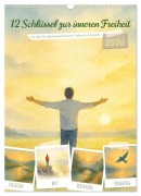 Cover-Bild zum Titel '12 Schlüssel zur inneren Freiheit - Ein Jahr für dein inneres Zuhause - liebevoll, mutig, echt. (Wandkalender 2026 DIN A3 hoch), CALVENDO Monatskalender' von 'Fred Schimak'
