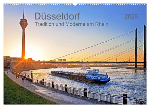 Düsseldorf - Tradition und Moderne am Rhein (Wandkalender 2025 DIN A2 quer), CALVENDO Monatskalender - Prime Selection