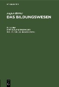 Cover-Bild zum Titel 'Zur Reform der Volksschullehrerbildung' von 'Karl Roller'