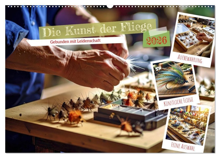 Die Kunst der Fliege (Wandkalender 2026 DIN A2 quer), CALVENDO Monatskalender - Torsten Irmer