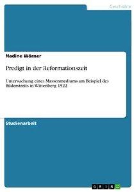 Predigt in der Reformationszeit - Nadine Wörner