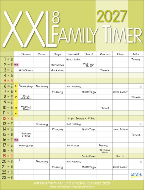 XXL Family Timer 8 2027 - 