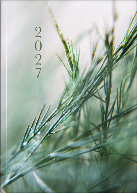 rido/idé 7021507017 Buchkalender Premium Young Line 2027 "Greeny" A5, Papier - 