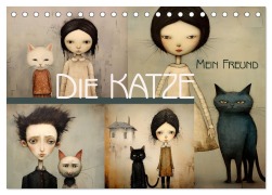 Die Katze - mein Freund (Tischkalender 2026 DIN A5 quer), CALVENDO Monatskalender - Erich Krätschmer