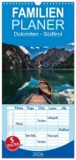 Cover-Bild zum Titel 'Familienplaner 2026 - Dolomiten - Südtirol mit 5 Spalten (Wandkalender, 21 x 45 cm) CALVENDO' von 'Jean Claude Castor I 030mm-Photography'