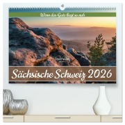 Cover-Bild zum Titel 'Sächsische Schweiz - Wenn das Gute liegt so nah (hochwertiger Premium Wandkalender 2026 DIN A2 quer), Kunstdruck in Hochglanz' von 'Kevin Walther'