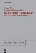 Cover-Bild zum Titel 'Si verba tenerem' von ''
