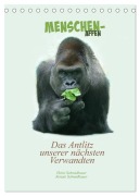 Cover-Bild zum Titel 'Menschenaffen - Das Antlitz unserer nächsten Verwandten (Tischkalender 2026 DIN A5 hoch), CALVENDO Monatskalender' von 'Heinz Schmidbauer'