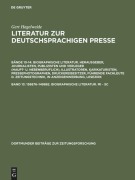 Cover-Bild zum Titel '136876-149882. Biographische Literatur. Mi - Sc' von 'Gert Hagelweide'