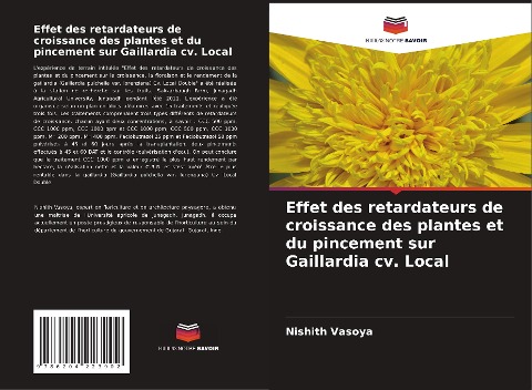 Effet des retardateurs de croissance des plantes et du pincement sur Gaillardia cv. Local - Nishith Vasoya