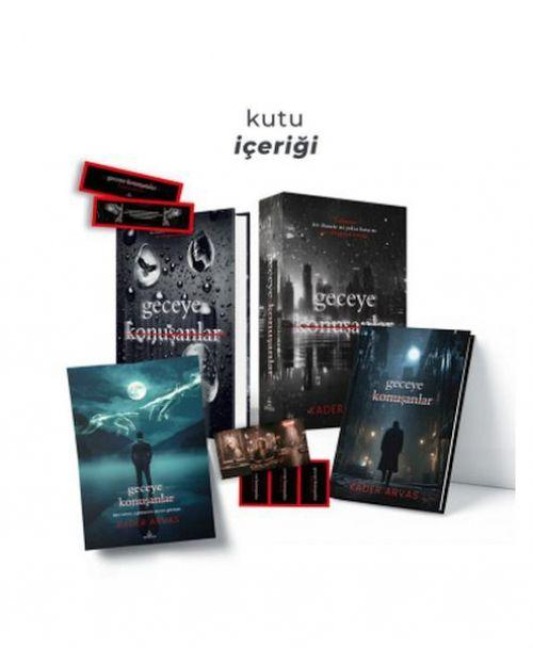 Geceye Konusanlar 1 Ciltli, Hediyeli Kutu - Kader Arvas