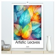 Artistic Leaves (High Quality Premium Wall Calendar 2026 DIN A2 portrait),CALVENDO 12 Month Wall Calendar - Justyna Jaszke JBJart