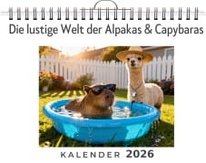 Cover-Bild zum Titel 'Die lustige Welt der Alpakas & Capybaras' von 'Sarah Schmitt'