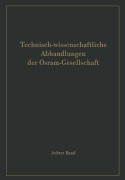Cover-Bild zum Titel 'Technisch-wissenschaftliche Abhandlungen der Osram-Gesellschaft' von ''