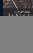 Cover-Bild zum Titel 'Grammaire élémentaire de la langue serbe' von 'Pierre De Lanux'