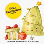 Cover-Bild zum Titel 'Rätsel-Adventskalender für Kinder' von 'Adventskalender Publishing'
