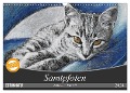 Samtpfoten - Katzen in Pastell (Wandkalender 2024 DIN A3 quer), CALVENDO Monatskalender - Uschi Felix