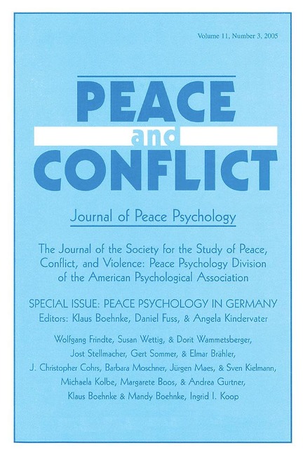 Peace Psychology in Germany - 
