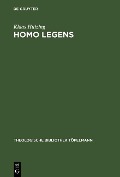 Cover-Bild zum Titel 'Homo legens' von 'Klaas Huizing'
