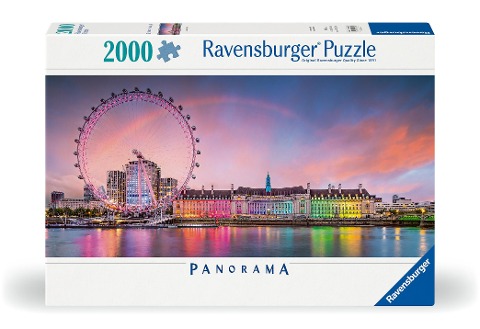 Erwachsenenpuzzle 2000 Teile Panorama - Kunterbuntes London - 