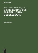 Cover-Bild zum Titel 'Sachenrecht I' von ''