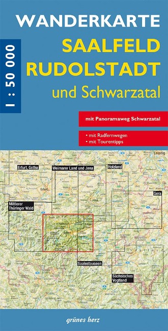 Wanderkarte Saalfeld, Rudolstadt und Schwarzatal - 
