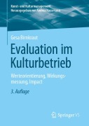 Cover-Bild zum Titel 'Evaluation im Kulturbetrieb' von 'Gesa Birnkraut'