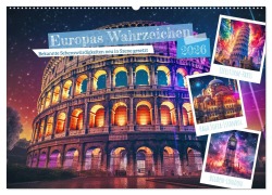 Cover-Bild zum Titel 'Europas Wahrzeichen (Wandkalender 2026 DIN A2 quer), CALVENDO Monatskalender' von 'Steffen Gierok-Latniak'