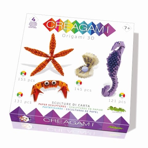 CREAGAMI - Origami 3D 4er Set Meer 552 Teile - 