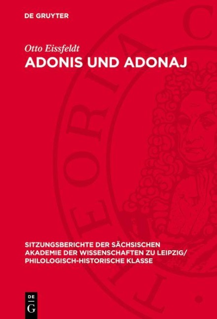 Adonis und Adonaj - Otto Eissfeldt