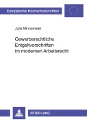 Cover-Bild zum Titel 'Gewerberechtliche Entgeltvorschriften im modernen Arbeitsrecht' von 'Julia Minnameier'