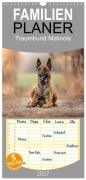 Cover-Bild zum Titel 'Familienplaner 2027 - Traumhund Malinois mit 5 Spalten (Wandkalender, 21 x 45 cm) CALVENDO' von 'Martina Wrede - Wredefotografie'