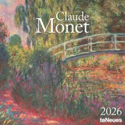 NEUMANNVERLAGE - Claude Monet 2026 Broschürenkalender, 30x30cm, Wandkalender mit Kunstwerken von Claude Monet, internationalen Feiertagen und Mondphasen, viel Platz für Notizen - 
