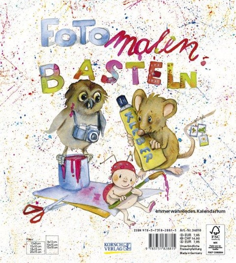 Foto-Malen-Basteln für Kinder, weiß - 