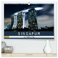 Singapur bei Nacht und Tag (hochwertiger Premium Wandkalender 2025 DIN A2 quer), Kunstdruck in Hochglanz - Sebastian Rost