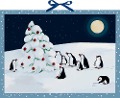 Wandkalender - Pinguin-Weihnacht - Beate Dölling
