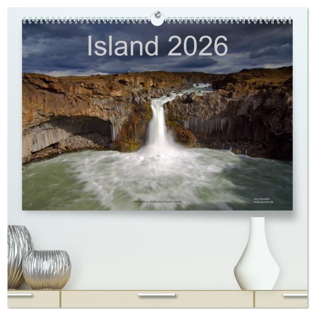 Island (hochwertiger Premium Wandkalender 2026 DIN A2 quer), Kunstdruck in Hochglanz - Jörg Dauerer