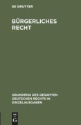 Cover-Bild zum Titel 'Bürgerliches Recht' von ''