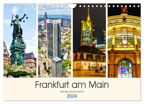 Frankfurt am Main - fotografische Impressionen bei Tag und bei Nacht (Wandkalender 2024 DIN A4 quer), CALVENDO Monatskalender - Christian Müller