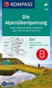 KOMPASS Wanderkarte 289 Die Alpenüberquerung - vom Tegernsee über Achensee und Zillertal nach Sterzing 1:50.000 - 