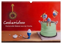Cover-Bild zum Titel 'Cookeridooo - Humorvolle Malerei aus der Küche (Wandkalender 2026 DIN A3 quer), CALVENDO Monatskalender' von 'Eva Ludwig'